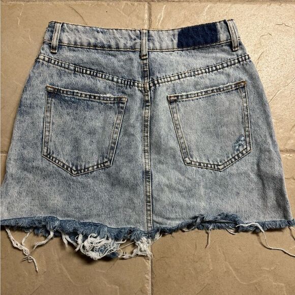 BERSHKA Denim Blue Jean Skirt - Picture 5 of 5